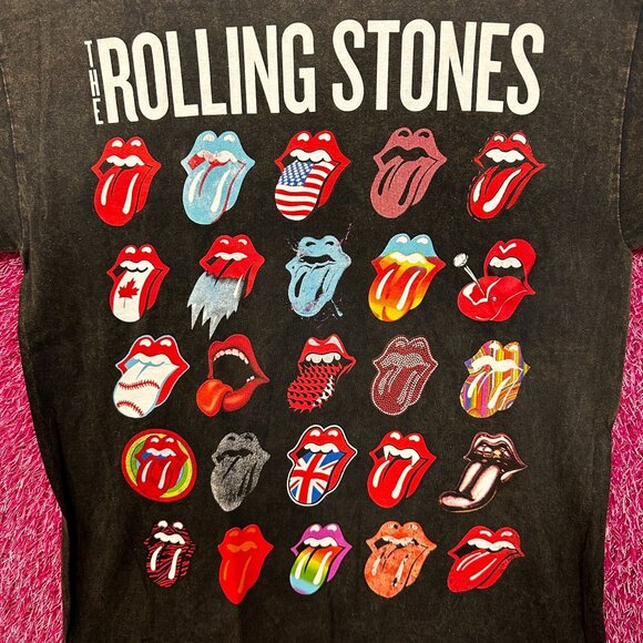 The Rolling Stones Around the World Mineral Wash tee Med - Picture 2 of 5